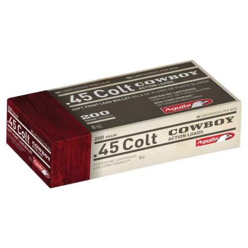 Aguila 45 (Long) Colt 200gr SP Handgun Ammo – 50 Rounds