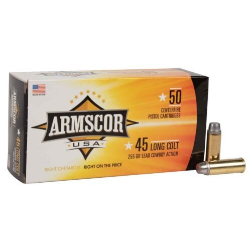 Armscor USA 45 (Long) Colt 255gr LRN Handgun Ammo – 50 Rounds