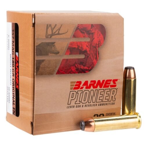 Barnes Bullets Pioneer 357 Magnum 180gr Barnes Original Handgun Ammo – 20 Rounds