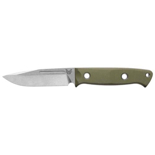 Benchmade Bushcrafter 4.38 inch Fixed Blade Knife – OD Green