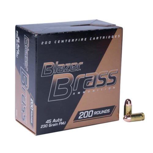 CCI Blazer Brass 45 Auto (ACP) 230gr FMJ Handgun Ammo – 200 Rounds