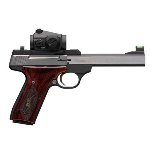 Browning Buck Mark Medallion 22 Long Rifle 5.5in Stainless Steel Pistol – 10+1 Rounds