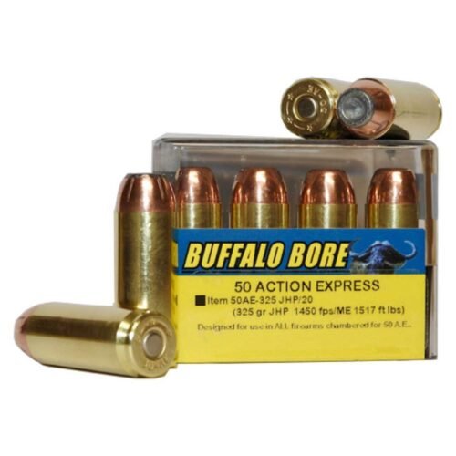 Buffalo Bore 50 Action Express 325gr JHP Handgun Ammo – 20 Rounds