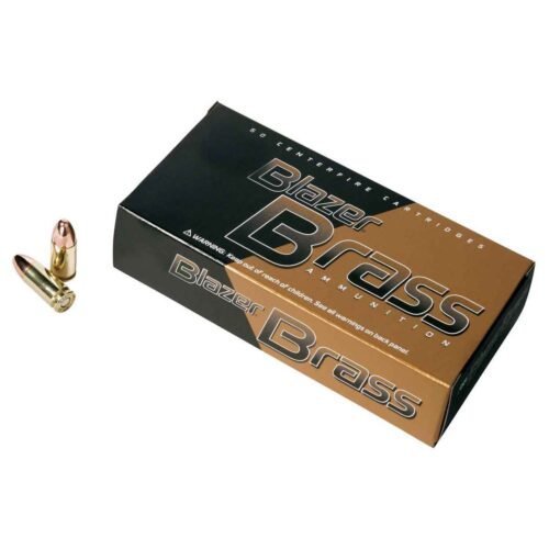 CCI Blazer Brass 380 Auto (ACP) 95gr FMJRN Handgun Ammo – 250 Rounds