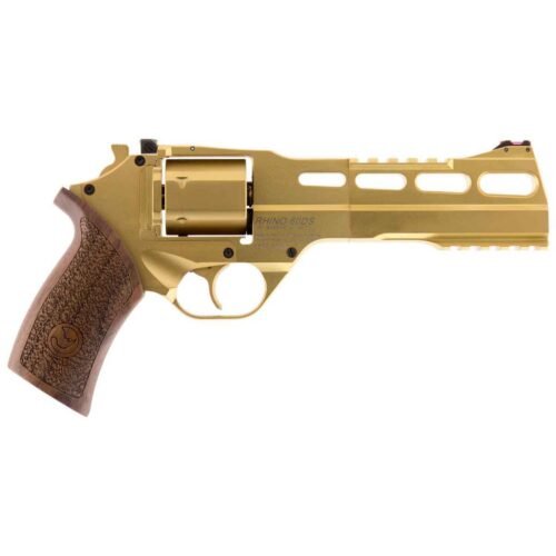 Chiappa Rhino 60DS 357 Magnum 6in Gold Plated PVD Revolver – 6 Rounds