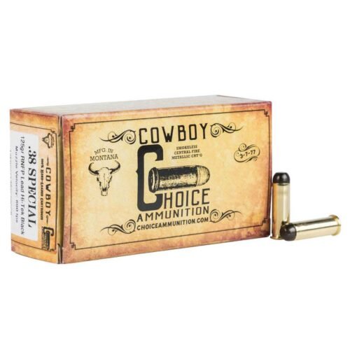 Choice Ammunition Cowboy Action 38 Special 125gr RNFP Handgun Ammo – 50 Rounds