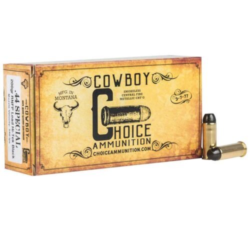 Choice Ammunition Cowboy Action 44 Special 200gr RNFP Handgun Ammo – 50 Rounds