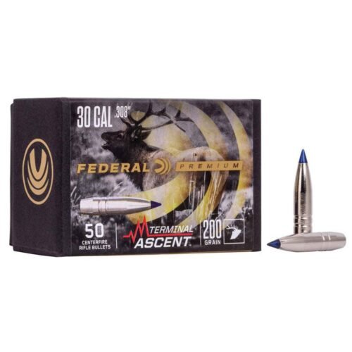 Federal 30 Caliber TA 215gr Reloading Bullets – 50 Count