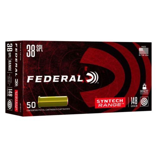 Federal 38 Special 148gr Synthetic Jacket Wadcutter Handgun Ammo – 50 Rounds