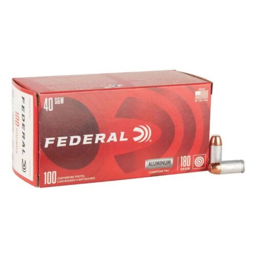 Federal American Eagle 40 S&W 180gr FMJ Handgun Ammo – 100 Rounds