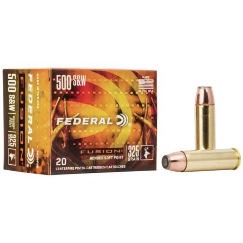 Federal Fusion 500 S&W 325gr SP Handgun Ammo – 20 Rounds