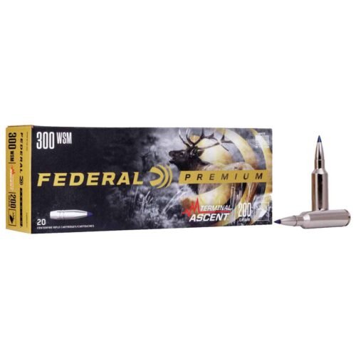 Federal Premium 300 WSM (Winchester Short Mag) 200gr TA Rifle Ammo – 20 Rounds