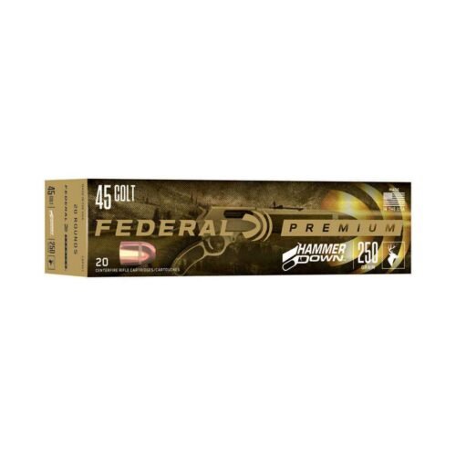 Federal Premium HammerDown 45 (Long) Colt 250gr BHP Handgun Ammo – 20 Rounds