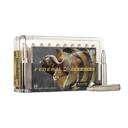 Federal Premium Safari Cape-Shok 416 Rigby 400gr Trophy Bonded Bear Claw Centerfire Rifle Ammo – 20 Rounds