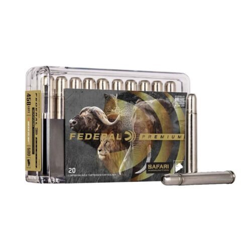 Federal Premium Safari Cape-Shok 458 Lott 500gr Trophy Bonded Bear Claw Centerfire Rifle Ammo – 20 Rounds