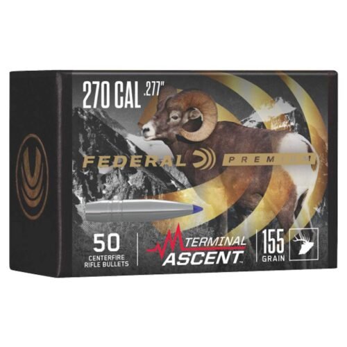 Federal Premium Terminal Ascent 277 Caliber 155gr Reloading Bullets – 50 Count