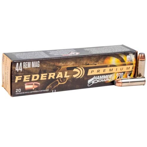 Federal Premiun HammerDown 44 Magnum 270gr Bonded SP Rifle Ammo – 20 Rounds