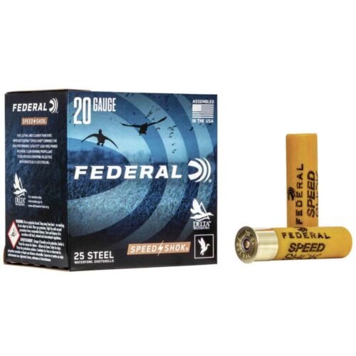 Federal Speed-Shok 20 Gauge 3in #2 7/8oz Waterfowl Shotshells – 25 Rounds