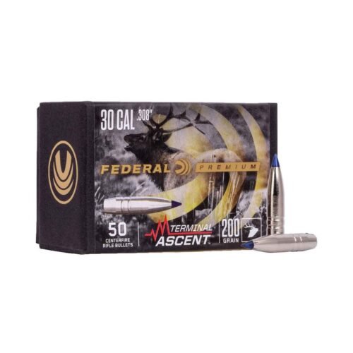 Federal Terminal Ascent 30 Caliber Terminal Ascent 200gr Reloading Bullets – 50 Count