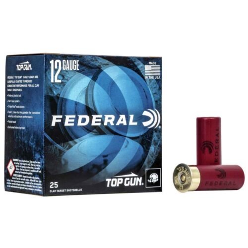 Federal Top Gun 12 Gauge 2-3/4in #7.5 1-1/8oz Target Shotshells – 25 Rounds