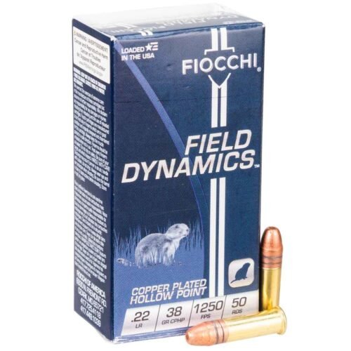 Fiocchi Defense Dynamics 22 Long Rifle 38gr CPHP Rimfire Ammo – 50 Rounds