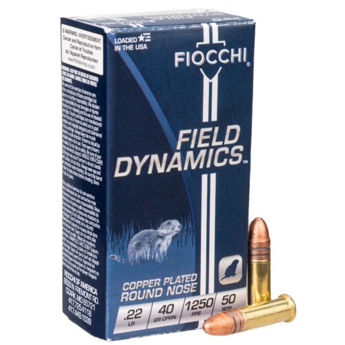 Fiocchi Field Dynamics 22 Long Rifle 40gr CPSP Rimfire Ammo – 50 Rounds