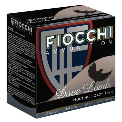 Fiocchi Field Dynamics Dove & Quail 12 Gauge 2-3/4in #7.5 1-1/8oz Upland Shotshells – 25 Rounds