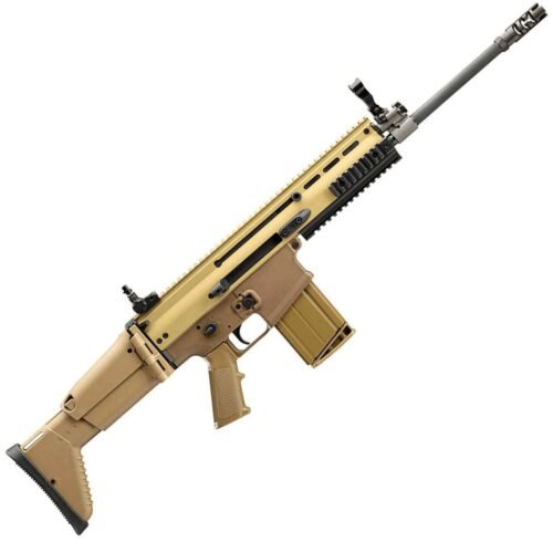 FN SCAR 7.62mm NATO 16.25in Flat Dark Earth Anodized Semi Automatic Modern Sporting Rifle – 20+1 Rounds