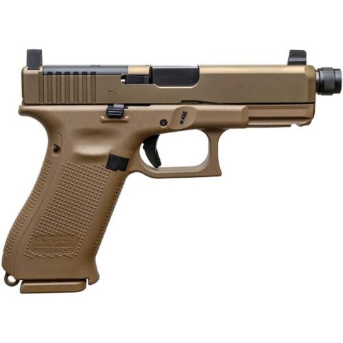 Glock 19X MOS 9mm Luger 4.52in Coyote nPVD Pistol – 19+1 Rounds