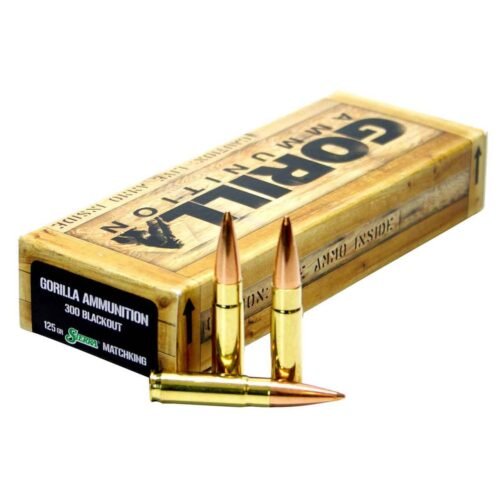 Gorilla Ammo Gorilla Troop 300 AAC Blackout 125Gr Rifle Ammo – 20 Rounds