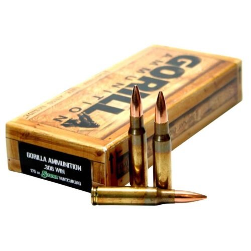 Gorilla Ammo Gorilla Match 308 Winchester 175Gr Rifle Ammo – 20 Rounds