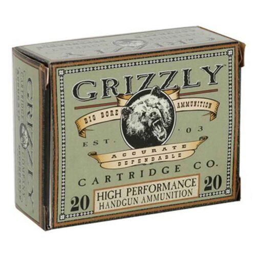 Grizzly Cartridge 10mm Auto 200gr JHP Handgun Ammo – 20 Rounds