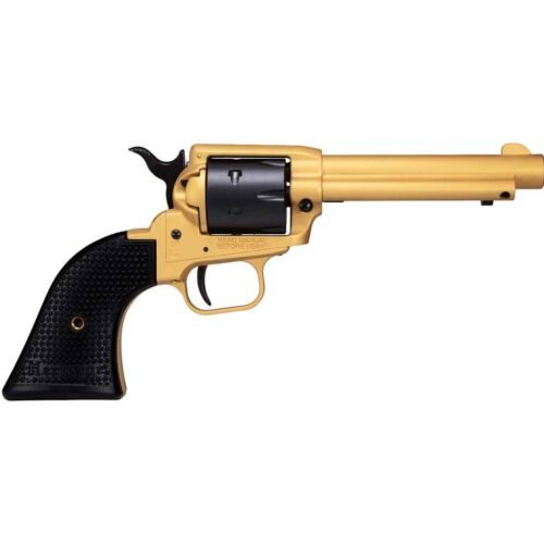 Heritage Rough Rider Small Bore 22 Long Rifle 4.75in Gold Cerakote Revolver – 6 Rounds