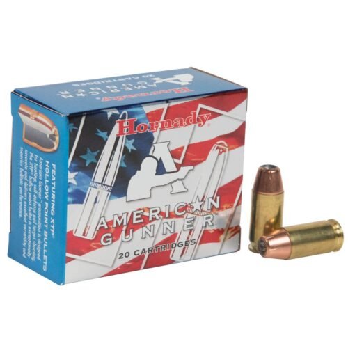 Hornady American Gunner 45 Auto (ACP) 185gr XTP Handgun Ammo – 20 Rounds