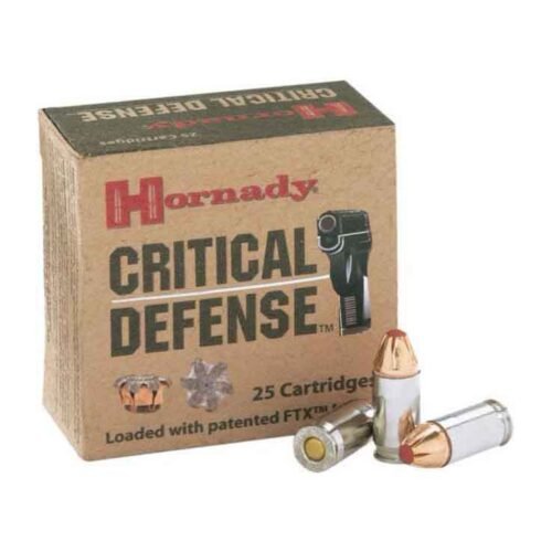 Hornady Critical Defense Lite 38 Special 90gr FTX Handgun Ammo – 25 Rounds