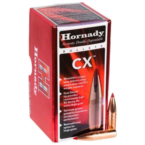 Hornady CX 30 Caliber/.308in 180gr Reloading Bullets – 50 Rounds