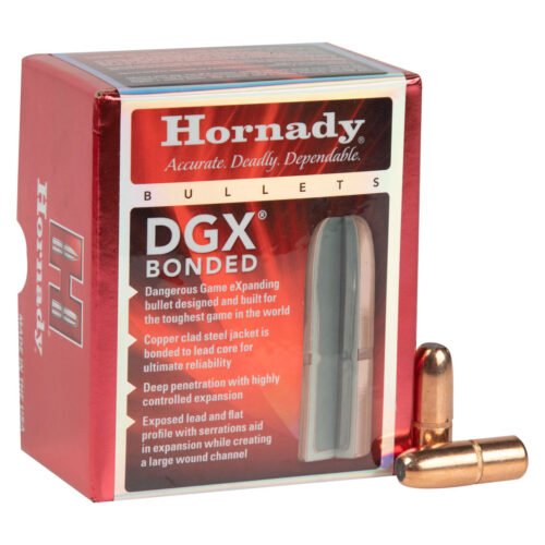 Hornady DGX Bonded 45 Cal/.458in DGX Bonded 500gr Reloading Bullets – 50 Count