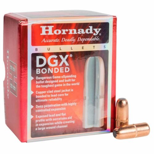 Hornady DGX Bonded 470 Cal/.474in DGX Bonded 500gr Reloading Bullets – 50 Count