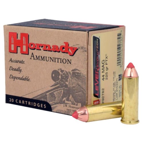 Hornady LEVERevolution 44 Magnum 225gr FTX Handgun Ammo – 20 Rounds