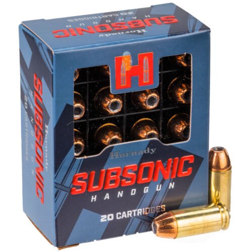 Hornady Subsonic XTP 40 S&W 180gr JHP Handgun Ammo – 20 Rounds