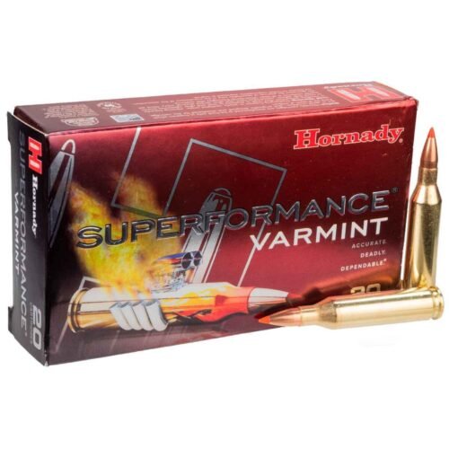 Hornady Superformance Varmint 243 Winchester 75gr V-Max Rifle Ammo – 20 Rounds