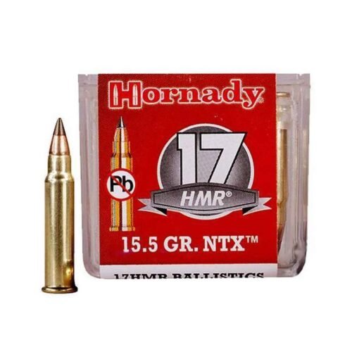 Hornady Varmint Express 17 HMR 15.5gr NTX Rimfire Ammo – 50 Rounds