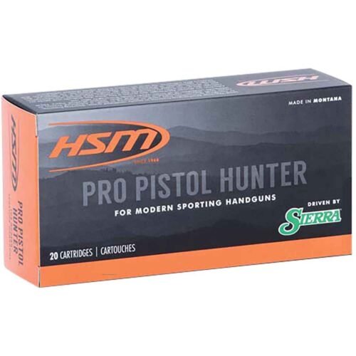 HSM Pro Pistol 500 S&W 400gr JSP Handgun Ammo – 20 Rounds