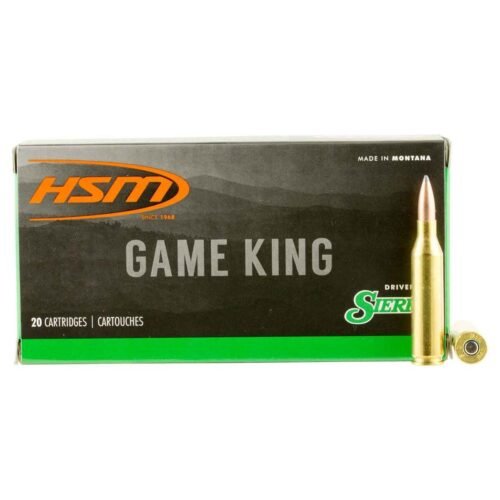 HSM Game King 300 Remington Ultra Magnum 150gr SGSBT Rifle Ammo – 20 Rounds