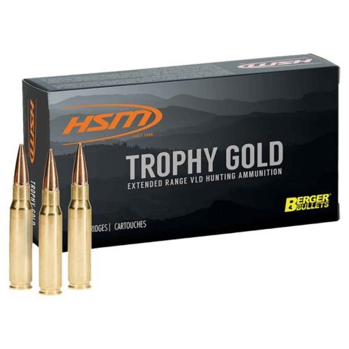 HSM Trophy Gold 300 Weatherby Magnum 210gr BHVLDM Rifle Ammo – 20 Rounds