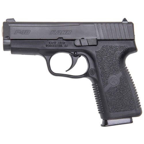 Kahr P Series w/ White Bar-Dot Sights 40 S&W 3.5in Matte Black Pistol – 6+1 Rounds