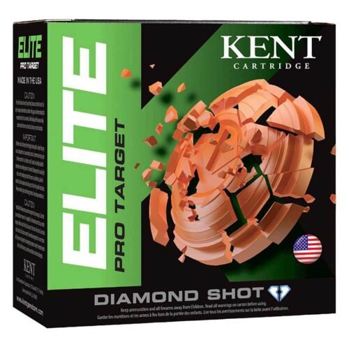 Kent Cartridge Elite Pro Target 12 Gauge 2-3/4in #8 1-1/8oz Target Shotshells – 25 Rounds