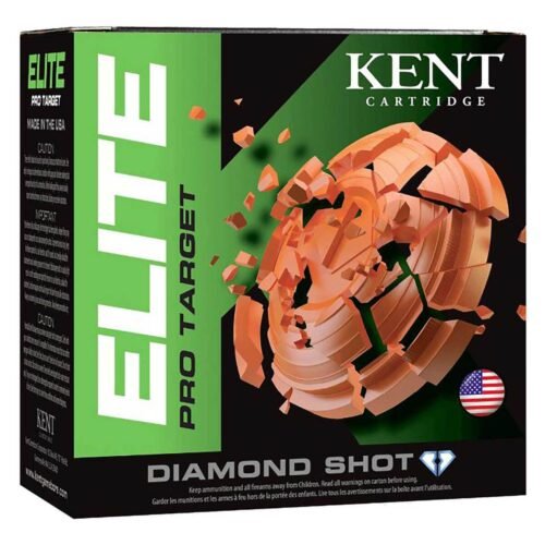 Kent Cartridge Elite Pro Target 12 Gauge 2-3/4in #8 1-1/8oz Target Shotshells – 25 Rounds