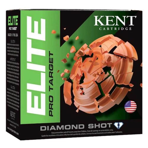 Kent Cartridge Elite Pro Target 12 Gauge 2-3/4in #8 1-1/8oz Target Shotshells – 25 Rounds