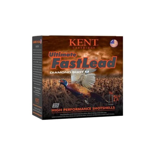 Kent Ultimate Fast Lead Diamond Shot 12 Gauge 2-3/4in #4 1-1/2oz Upland Shotshells – 25 Rounds